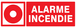 PANNEAU ALARME INCENDIE 330X120MM TALIAPLAST - 726106
