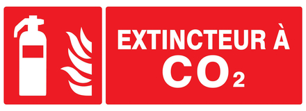 PANNEAU EXTINCTEUR A CO2 330X120MM TALIAPLAST - 726107