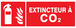 PANNEAU EXTINCTEUR A CO2 330X120MM TALIAPLAST - 726107