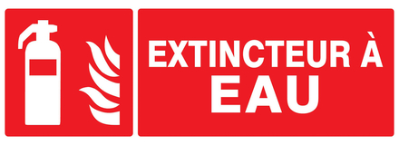 PANNEAU EXTINCTEUR A EAU 330X120MM TALIAPLAST - 726108