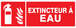 PANNEAU EXTINCTEUR A EAU 330X120MM TALIAPLAST - 726108