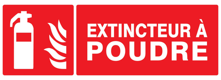 PANNEAU EXTINCTEUR A POUDRE 330X120MM TALIAPLAST - 726109
