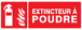 PANNEAU EXTINCTEUR A POUDRE 330X120MM TALIAPLAST - 726109