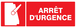 PANNEAU ARRET D'URGENCE 330X120MM TALIAPLAST - 726110