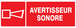 PANNEAU AVERTISSEUR SONORE 330X120MM TALIAPLAST - 726127