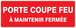 Adhesif Porte coupe feu a maintenir fermee 330x120mm TALIAPLAST - 726128