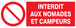 PANNEAU INTERDIT AUX NOMADES ET CAMPEURS 330X120MM TALIAPLAST - 726211