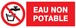 PANNEAU EAU NON POTABLE 330X120MM TALIAPLAST - 726214