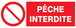 PANNEAU PECHE INTERDITE 330X120MM TALIAPLAST - 726215