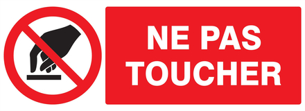 PANNEAU INTERDICTION DE TOUCHER 330X120MM TALIAPLAST - 726234