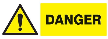 PANNEAU DANGER 330X120MM TALIAPLAST - 726304