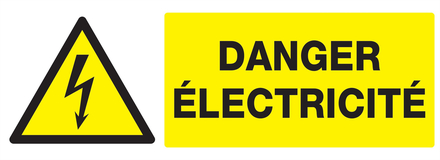 PANNEAU DANGER, ELECTRICITE 330X120MM TALIAPLAST - 726305