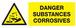 Panneau adhésif DANGER, SUBSTANCES CORROSIVES 330X120MM TALIAPLAST - 726309