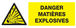 PANNEAU DANGER, MATIERES EXPLOSIVES 330X120MM TALIAPLAST - 726312
