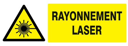 Danger, rayonnement laser 330x120mm TALIAPLAST - 726316