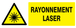 Danger, rayonnement laser 330x120mm TALIAPLAST - 726316