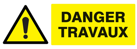 PANNEAU DANGER TRAVAUX 330X120MM TALIAPLAST - 726322