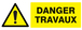 PANNEAU DANGER TRAVAUX 330X120MM TALIAPLAST - 726322