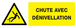PANNEAU DANGER, CHUTE AVEC DENIVELLATION 330X120MM TALIAPLAST - 726327