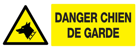 Danger, chien de garde 330x120mm TALIAPLAST - 726330