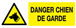 Danger, chien de garde 330x120mm TALIAPLAST - 726330