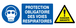 PROTECTION VOIES RESPIRATOIRES/DANGER AMIANTE 330x120mm TALIAPLAST - 726333