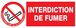 INTERDICTION DE FUMER (DECRET DU 15/11/2006) 330x120mm TALIAPLAST - 726335