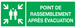 PANNEAU POINT DE RASSEMBLEMENT APRES EVACUATION 330X120MM TALIAPLAST - 726402