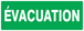 PANNEAU EVACUATION 330X120MM TALIAPLAST - 726418