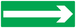 PANNEAU FLECHE (SECOURS) 330X120MM TALIAPLAST - 726420