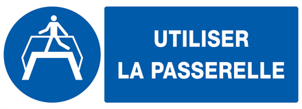 PANNEAU UTILISER LA PASSERELLE 330X120MM TALIAPLAST - 726511