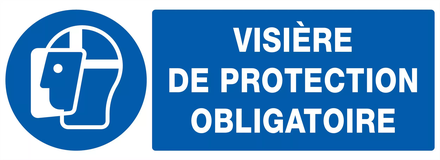 PANNEAU VISIERE DE PROTECTION OBLIGATOIRE 330X120MM TALIAPLAST - 726514
