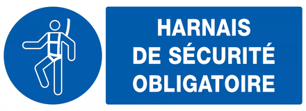 PANNEAU HARNAIS DE SECURITE OBLIGATOIRE 330X120MM TALIAPLAST - 726515