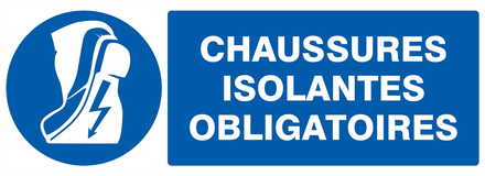 PANNEAU CHAUSSURES ISOLANTES OBLIGATOIRES 330X120MM TALIAPLAST - 726516