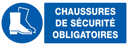 PANNEAU CHAUSSURES DE SECURITE OBLIGATOIRES 330X120MM TALIAPLAST - 726518