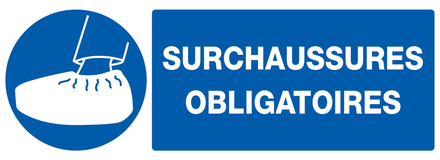 PANNEAU SURCHAUSSURES OBLIGATOIRES 330X120MM TALIAPLAST - 726522