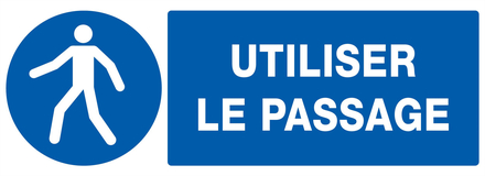 PANNEAU UTILISER LE PASSAGE 330X120MM TALIAPLAST - 726523