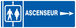 PANNEAU ASCENSEUR FLECHE A DROITE 330X120MM TALIAPLAST - 726602