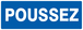 Panneau adhésif POUSSEZ 330X120MM TALIAPLAST - 726605