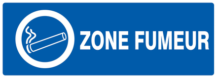 PANNEAU ZONE FUMEUR 330X120MM TALIAPLAST - 726633