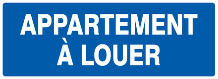 Panneau adhésif APPARTEMENT A LOUER 330X120MM TALIAPLAST - 726636