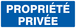 Panneau adhésif PROPRIETE PRIVEE 330X120MM TALIAPLAST - 726643
