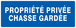 PANNEAU PROPRIETE PRIVEE CHASSE GARDEE 330X120MM TALIAPLAST - 726645