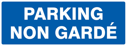 Panneau adhésif PARKING NON GARDE 330X120MM TALIAPLAST - 726646