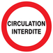 PANNEAU CIRCULATION INTERDITE Ø180MM TALIAPLAST - 727207