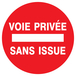 PANNEAU VOIE PRIVEE SANS ISSUE Ø180MM TALIAPLAST - 727226