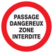 Adhesif Passage dangereux zone interdite TALIAPLAST - 727236