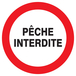 PANNEAU PECHE INTERDITE Ø180MM TALIAPLAST - 727237