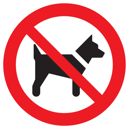 PANNEAU INTERDIT AUX CHIENS Ø180MM TALIAPLAST - 727248