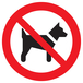 PANNEAU INTERDIT AUX CHIENS Ø180MM TALIAPLAST - 727248